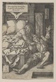 Judge Herkinbald (Archambauld) Stabbing his Nephew, Heinrich Aldegrever  German, Engraving