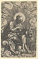 Saint Mark, from "The Four Evangelists", Heinrich Aldegrever German, Engraving