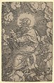 Saint Matthew, from "The Four Evangelists", Heinrich Aldegrever German, Engraving