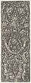 Vertical Panel with Candelabrum Grotesques Containing Cornucopias and Sphinxes, Heinrich Aldegrever German, Engraving