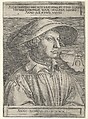 Self-Portrait at Age Twenty-Eight, Heinrich Aldegrever  German, Engraving; first state of two
