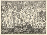 Minsky's New Gotham Chorus, Reginald Marsh American, Etching