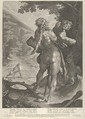 Hercules and Antaeus, Lucas Kilian German, Engraving and drypoint