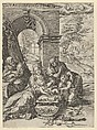 The Holy Family with Saint Anne and the young Saint John the Baptist, Cherubino Alberti (Zaccaria Mattia)  Italian, Engraving