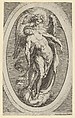 Christ supported by an angel standing on a cloud, Cherubino Alberti (Zaccaria Mattia) Italian, Engraving
