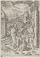The Stoning of Saint Stephen, Cherubino Alberti (Zaccaria Mattia) Italian, Engraving; second state of two (Bartsch)