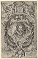 Portrait of King Henry IV of France in a decorative border, Cherubino Alberti (Zaccaria Mattia) Italian, Engraving