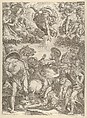 The Conversion of Saint Paul with God the Father and Angels above
, Cherubino Alberti (Zaccaria Mattia) Italian, Engraving; second state of two (Bartsch)