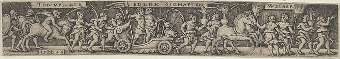 Triumphal Procession of the Noble Glorious Women, Sebald Beham  German, Engraving