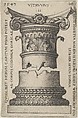 Capital and Base of a Column, Sebald Beham  German, Engraving
