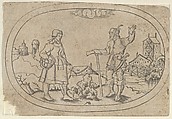 Farmers, from Das Bossenbüchlein, Mathais Beitler  German, Engraving