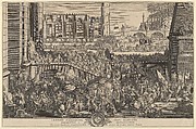The Entry of Alexander into Babylon, Sébastien Leclerc I French, Etching, fifth state of seven