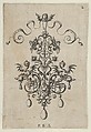 Reverse Copy of Design for a Pendant, from Ars His Myronis Nobilis Effingitus Pagellulis, Paul Birckenhultz  German, Engraving