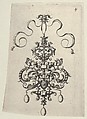 Reverse Copy of Design for a Pendant, from Ars His Myronis Nobilis Effingitus Pagellulis, Paul Birckenhultz  German, Engraving