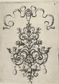 Reverse Copy of Design for a Pendant, from Ars His Myronis Nobilis Effingitus Pagellulis, Paul Birckenhultz  German, Engraving