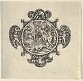 Copy of the Center of a Design for a Brooch, Johann Theodor de Bry Netherlandish, Engraving and blackwork