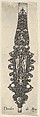 Pendant Design with Adam and Eve, from Des Pendants de Cleffs pour les Femmes, Johann Theodor de Bry Netherlandish, Engraving and blackwork
