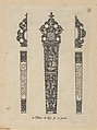 Design for a Knife Handle with a Scene from the Book of Tobit, Johann Theodor de Bry Netherlandish, Engraving and blackwork
