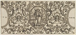 The Good Shepherd, from Grotisch fur alle Kunstler, Theodor de Bry  Netherlandish, Engraving