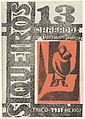Front cover to 'Siqueiros 13 Grabados', David Alfaro Siqueiros (Mexican, Camargo 1896–1974 Cuernevaca), Woodcut on orange paper pasted to the cover