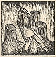 The woodcutter, Rufino Tamayo  Mexican, Woodcut
