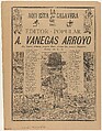 The skeleton of the people’s editor (Antonio Vanegas Arroyo), José Guadalupe Posada  Mexican, Zincograph and letterpress (letterpress on both sides of sheet)