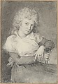 Portrait of a Woman, baron Antoine Jean Gros French, Black chalk with stumping