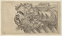 Head of a Child on the Bow of a Ship, from "Divers Masques", François Chauveau  French, Etching