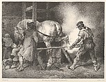 The Flemish Farrier, Théodore Géricault French, Lithograph