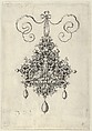 Pendant Design with a Peace-Goddess Flanked by Two Warriors, Jan Collaert I Netherlandish, Engraving; second state of two (New Hollstein)