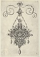 Pendant Design with Pax Standing Before an Arch, Jan Collaert I  Netherlandish, Engraving; second state of two (New Hollstein)