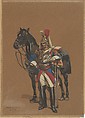 Cuirassier, Edouard Detaille  French, Watercolor on paper