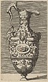 Vase with a River God in an Oval Medallion, René Boyvin  French, Engraving