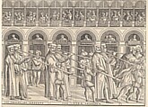 Procession of the Doge in Venice, Matteo Pagano (Italian, 1515–1588), Woodcut on eight sheets