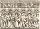 Procession of the Doge in Venice, Matteo Pagano (Italian, 1515–1588), Woodcut on eight sheets