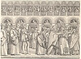 Procession of the Doge in Venice, Matteo Pagano (Italian, 1515–1588), Woodcut on eight sheets
