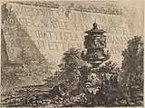Title page for "Vedute di Roma", Giovanni Battista Piranesi Italian, Etching; fourth state of five