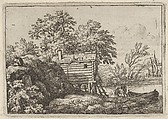 The Fisherman's Hut, Allart van Everdingen  Dutch, Engraving; first state three