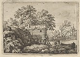 The Fisherman's Hut, Allart van Everdingen Dutch, Engraving; first state of three