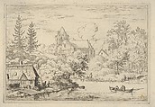 The Casks and Planks at the Back of the River, Allart van Everdingen  Dutch, Engraving; third state of three