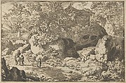 The Peasant on Horseback, Allart van Everdingen  Dutch, Engraving; fourth state of four