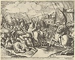 The victory of Scipio over Syphax, Master of the Die  Italian, Engraving