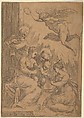 The Mystic Marriage of St. Catherine, Marco Angolo del Moro Italian, Etching