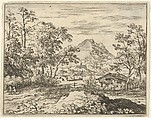 The Broad River, Allart van Everdingen  Dutch, Engraving; second state of two
