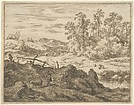 The Shepherd and the Lamb, Allart van Everdingen  Dutch, Engraving; second state of two