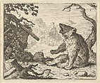 The Bear Calls Renard to Appear Before the Council of the Animals from Hendrick van Alcmar's Renard The Fox, Allart van Everdingen Dutch, Engraving; third state of four