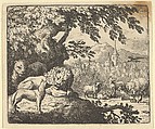 Renard Continues with His Lies from Hendrick van Alcmar's Renard The Fox, Allart van Everdingen Dutch, Engraving; third state of four