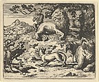The Dread of Renard's Enemies from Hendrick van Alcmar's Renard The Fox, Allart van Everdingen Dutch, Engraving; second state of three