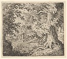 The Brook in the Wood, Allart van Everdingen  Dutch, Engraving; sixth state of seven