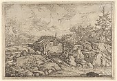 The Watermill, Allart van Everdingen  Dutch, Engraving; third state of four